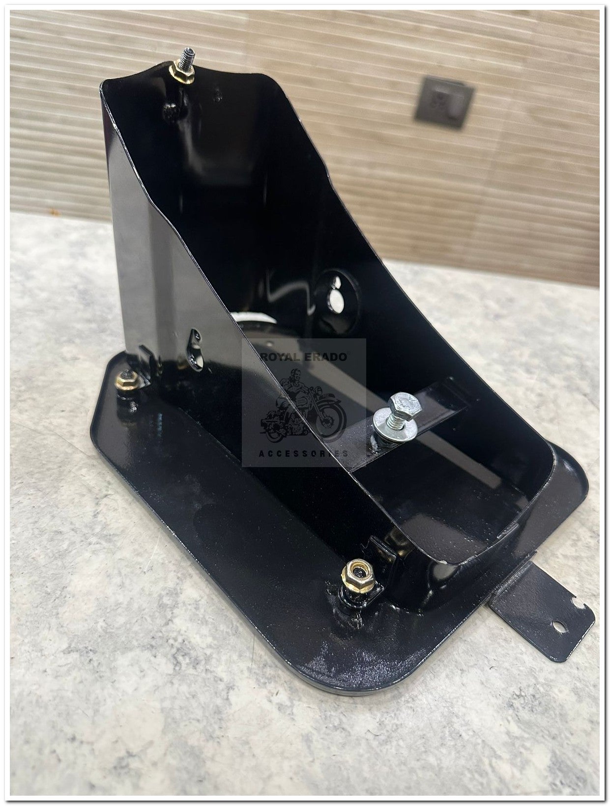 Royal enfield reborn classic battalion standard g2 1962 old model bullet standard 350 rear number plate complete black with broad stand