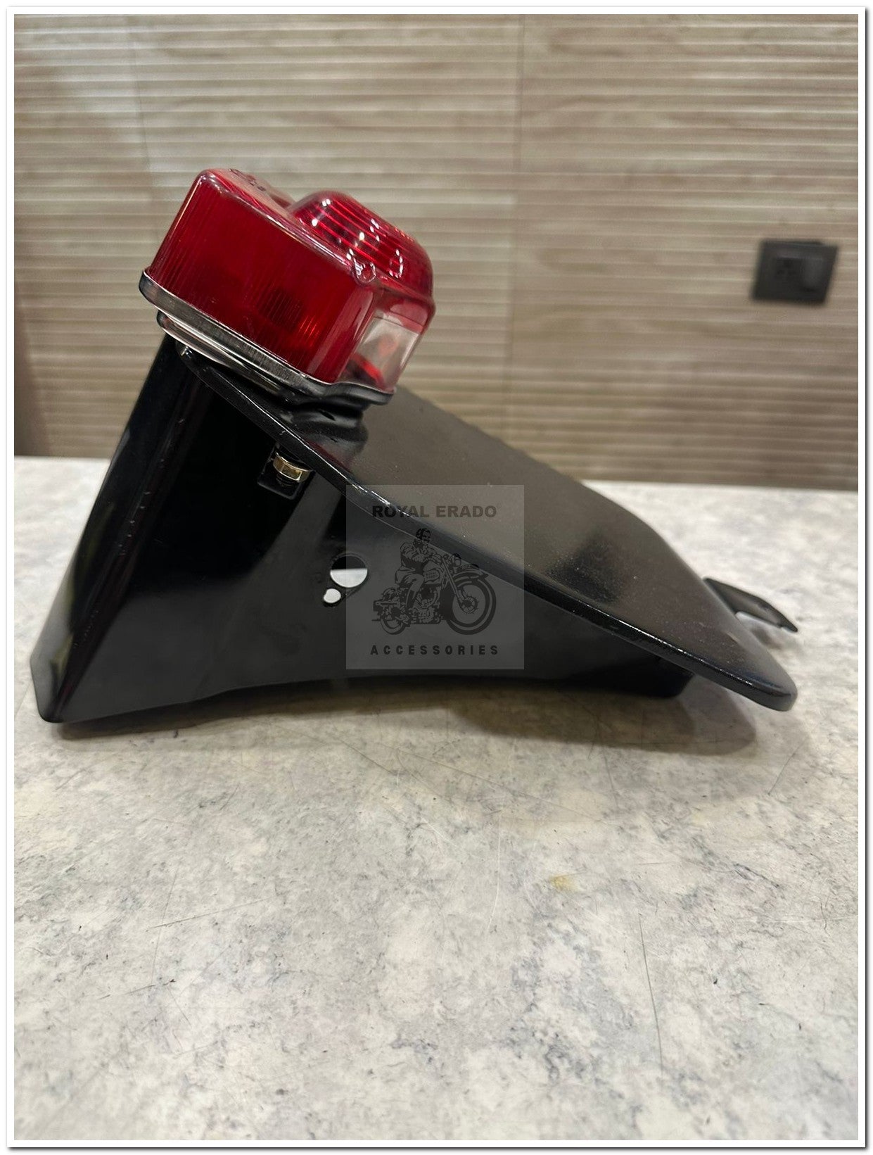 Royal enfield reborn classic battalion standard g2 1962 old model bullet standard 350 rear number plate complete black with broad stand with standard battalion tail light