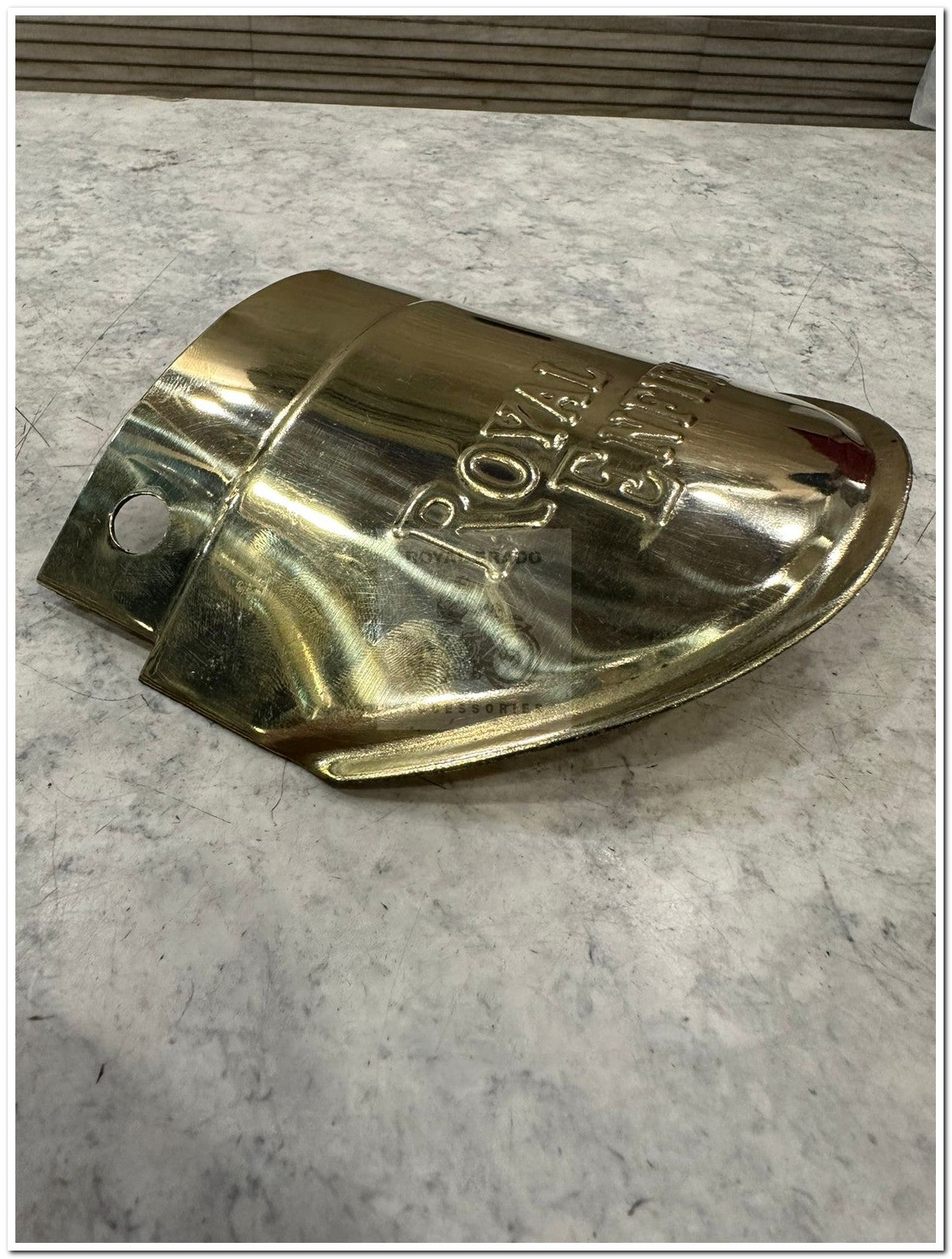 Royal Enfield 1vontage g2 1962 old model bullet 350 standard classic reborn battalion , electra brass front mudguard flap