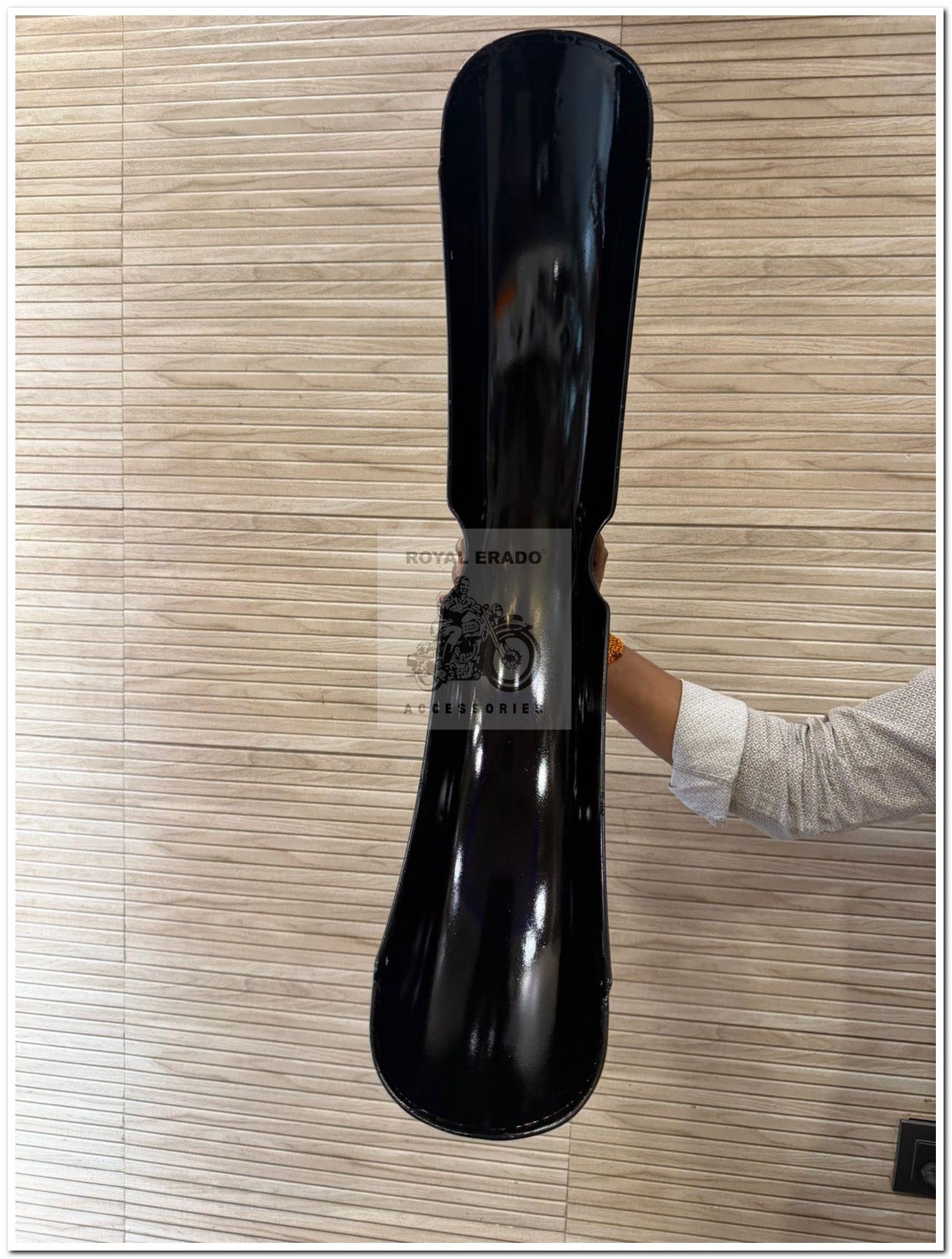 Royal enfield classic front mudguard in black colour