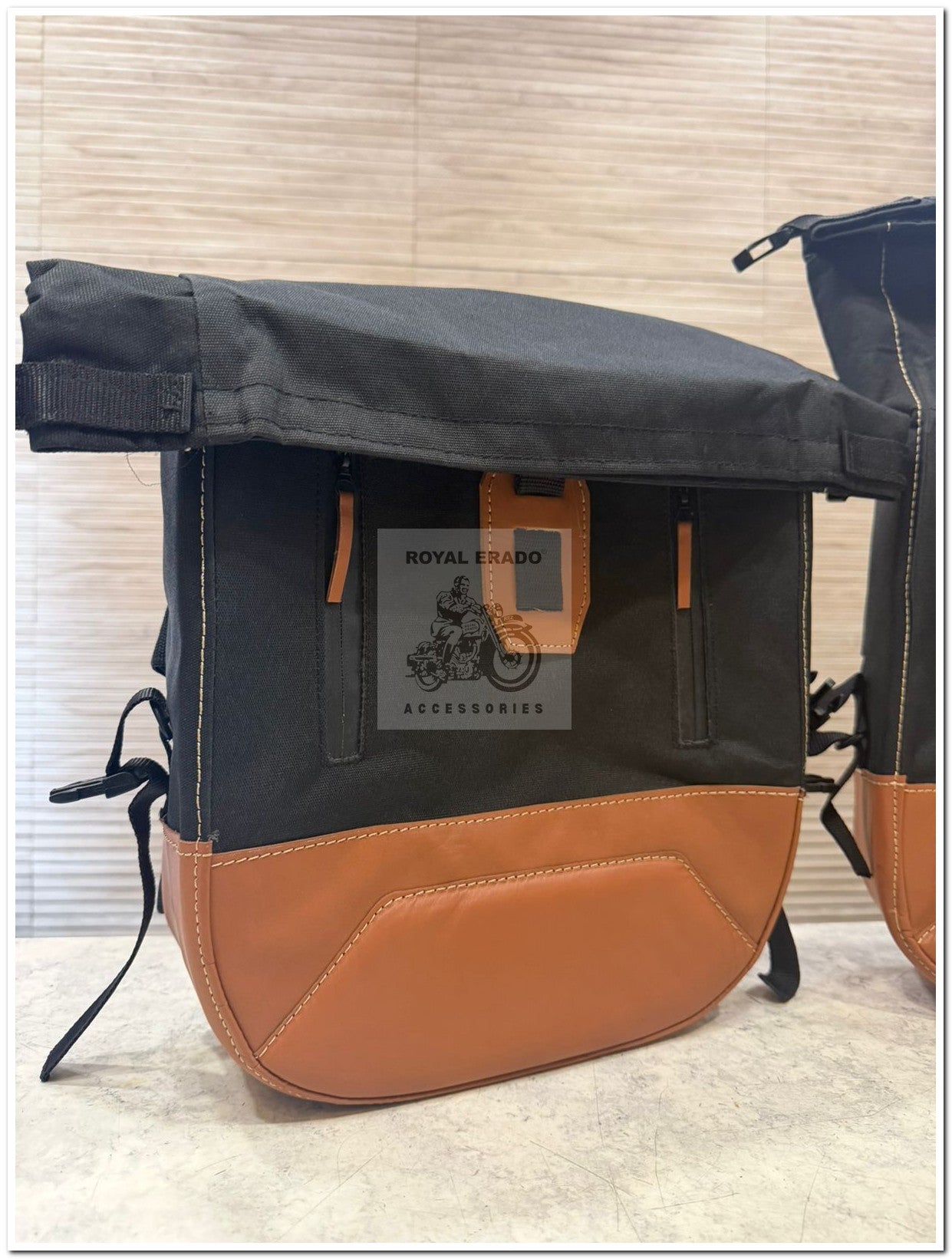Royal enfield hunter 350 side saddle bag touring bag 20 litters each