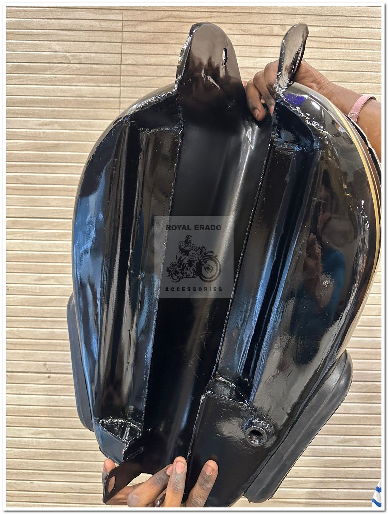Royal Enfield Vintage G2 1962 Old Bullet 350 Black Tank With Monogram And Knee Pad For STANDARD ELECTRA CLASSIC