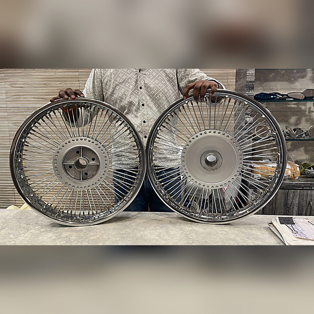 100 spoke wheel rim for royal enfield classic electra standard thunderbird.