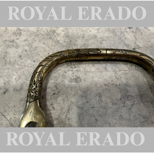 Royal enfield 1962 vintage g2 old model bullet 350 tappet plate classic electra standard side lifting handle engraved in brass