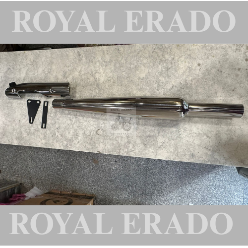 Royal Enfield meteor 350 Goldstar exhaust with db killer and db killer plate for base sound