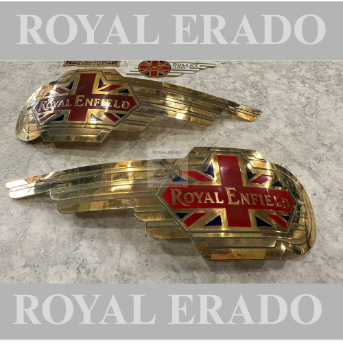 Royal Enfield vintage G2 1962 old model bullet 350 cast iron engine ci engine standard electra classic tank monogram brass England and tool box monogram bullet 350 and made in England monogram Combo set.