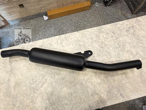 Royal Enfield Classic Electra Standard Black Upswept Angular Silencer With Filter