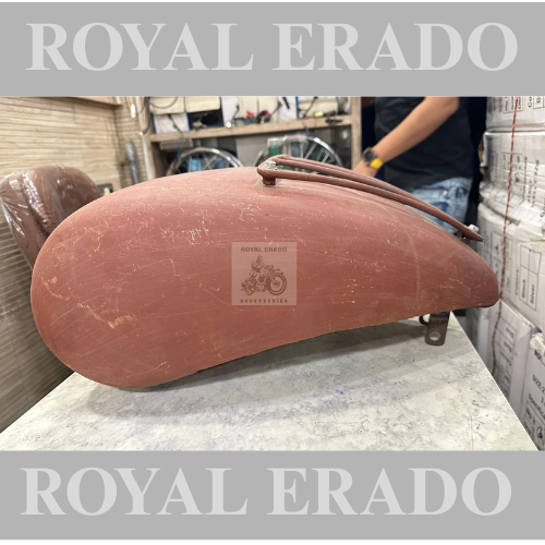 Royal enfield classic Electra standard chopper bobber harley style tank without paint raw with tank grill