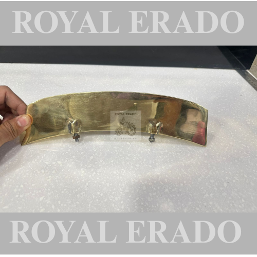 Royal Enfield Universal Classic Electra Standard Battalion Reborn Hunter 350 vintage g2 1962 old model bullet 350 cast iron engine ci engine front mudguard number plate in brass