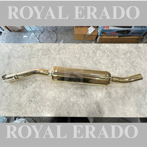 Royal enfield brass upswept  silencer exhaust for vintage g2 1962 old model classic standard and electra in brass  Stock clearance 1 peace