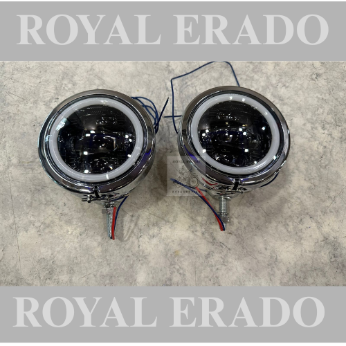 Harley Davidson super meteor 660 sm 650 meteor 350 fog light chrome with ring with black glass inside also fit to harley 883 harley street 750 harley fat boy harley rod street glide