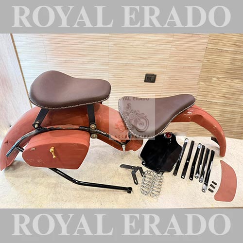 Vintage 1962 Old Model G2 Style Indore Kit With Front & Rear G2  Mudguards, With Rear Stay Toolbox & Kabir Singh Seat Can Be Fitted To Classic Electra Standard