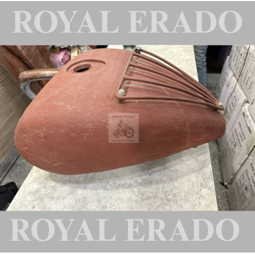 Royal enfield classic Electra standard chopper bobber harley style tank without paint raw with tank grill