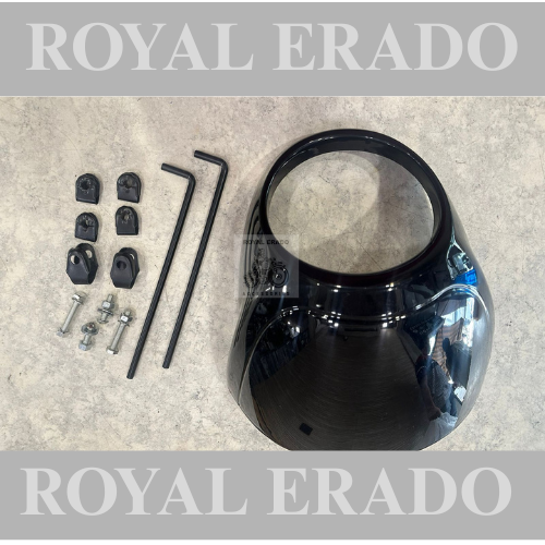 Royal Enfield meteor 350 super meteor 650 hunter 350 thunderbird 350 Harley Davidson street 750  street rod Windhsield visor heavy quality black colour
