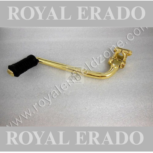 Royal enfield brass golden coated kick lever for uce efi model classic electra and standard bs-3 bs-4