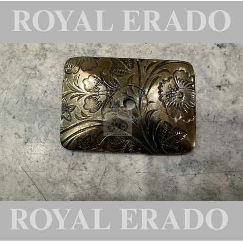 Royal enfield 1962 vintage g2 old model bullet 350 standard electra cast iron engine tappet plate engraved in brass