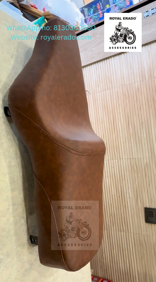 Royal Enfield Classic Electra Standard seat brown seat comfortable
