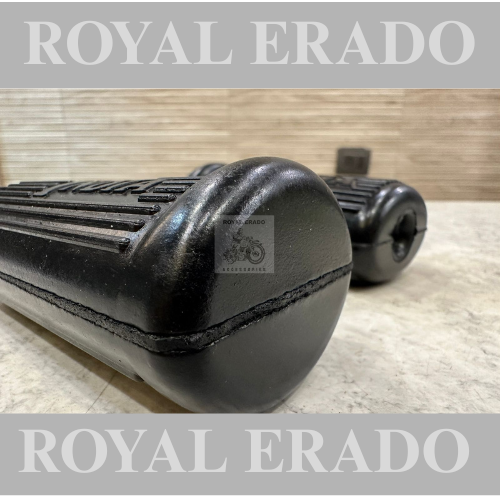 Royal Enfield vintage g2 1962 model Bullet 350 Standard Electra footrest rubber heavy quality, with Enfield India logo written.