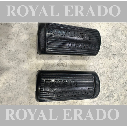 Royal Enfield vintage G2 1962 model Bullet 350 Standard Electra footrest rubber, heavy quality with Royal Enfield written.