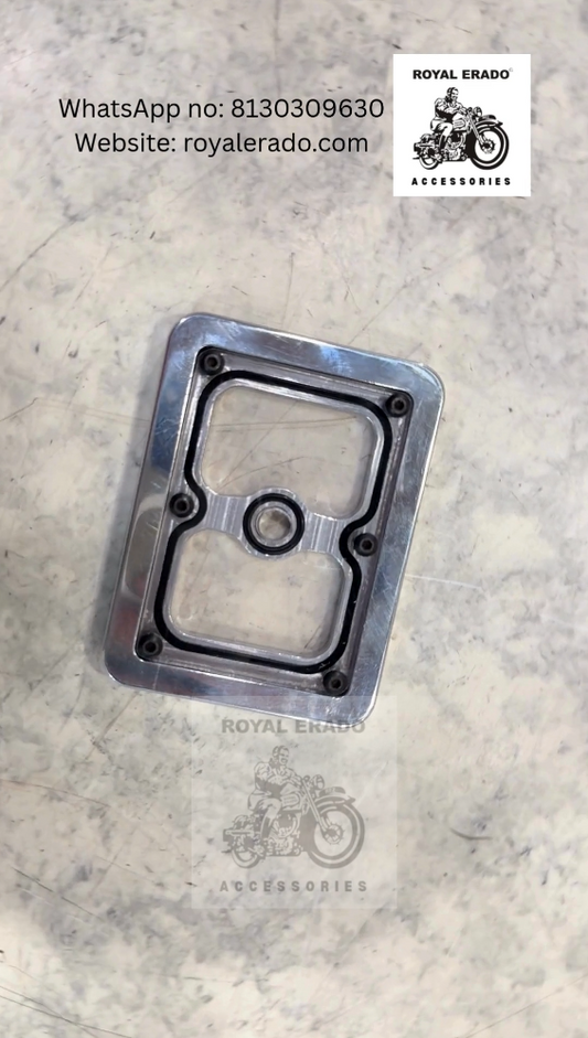 royal enfield standard g2 1062 old model vintage bullet 350 tappet plate with glass would show oil in bike