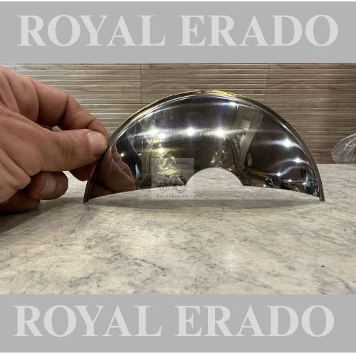 Royal enfield classic Electra standard vintage g2 1962 old model bullet 350 head light half moon shade head light cap peak in chrome