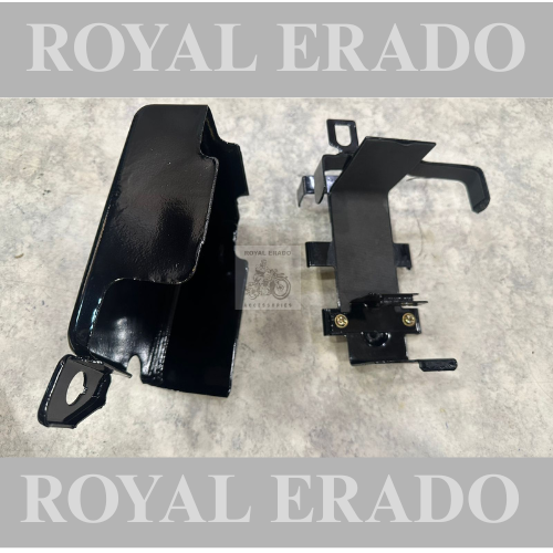 Royal enfield classic electra standard uce efi model battery cover black with stand