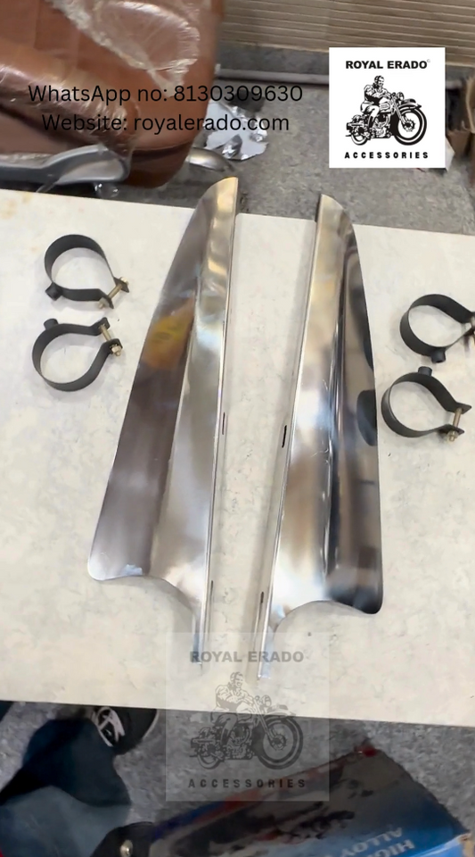 Royal Enfield Super Meteor 650 Reborn Classic standard Electra wind deflector in stainless stee