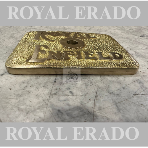 Royal Enfield vintage G2 1962 old model bullet 350 Standard Electra ci engine cast iron engine tappet plate brass with royal enfield written.