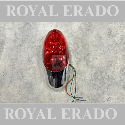 Royal enfield classic electra standard avenger chopper bobber tail light in chrome