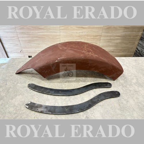 Royal enfield classic electra standard thunderbird  rear mudguard with stay for  150 number type pointed design  For chopper bobber Harley Davidson design
