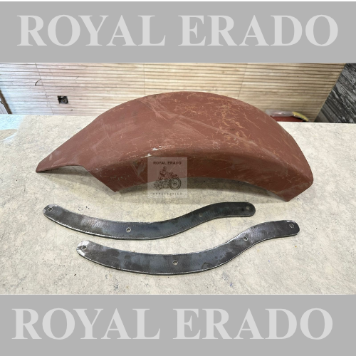 Royal enfield classic electra standard thunderbird  rear mudguard with stay for  150 number type pointed design  For chopper bobber Harley Davidson design