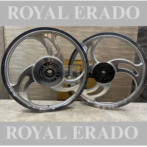 Raceby kingway 3s 3 spoke chrome alloy wheel for Royal enfield standard big drum front drum 19” and rear 19” drum after 2010 model standard