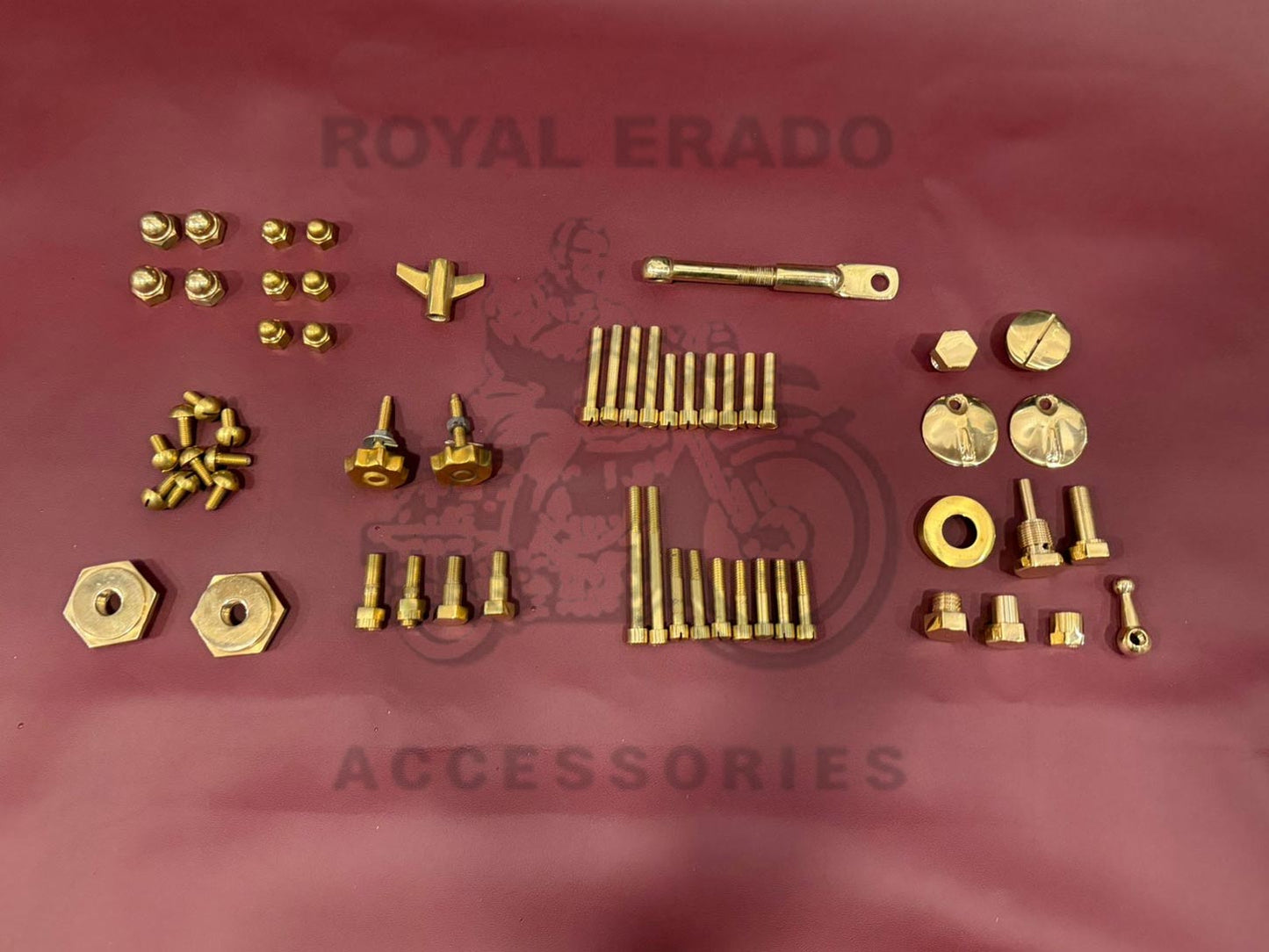 Brass Nut Bolt Kit For Old Model Royal Enfield Standard Cast Iron Engine Before 2000 Model