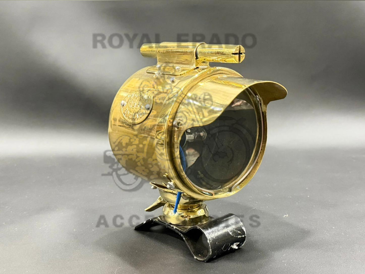 Brass Fog Light With Cap 'Lucas' Written For Retro Look For Royal Enfield Vintage G2 1962 Old Model Bullet 350 Classic Electra Standard Reborn Classic Battalion