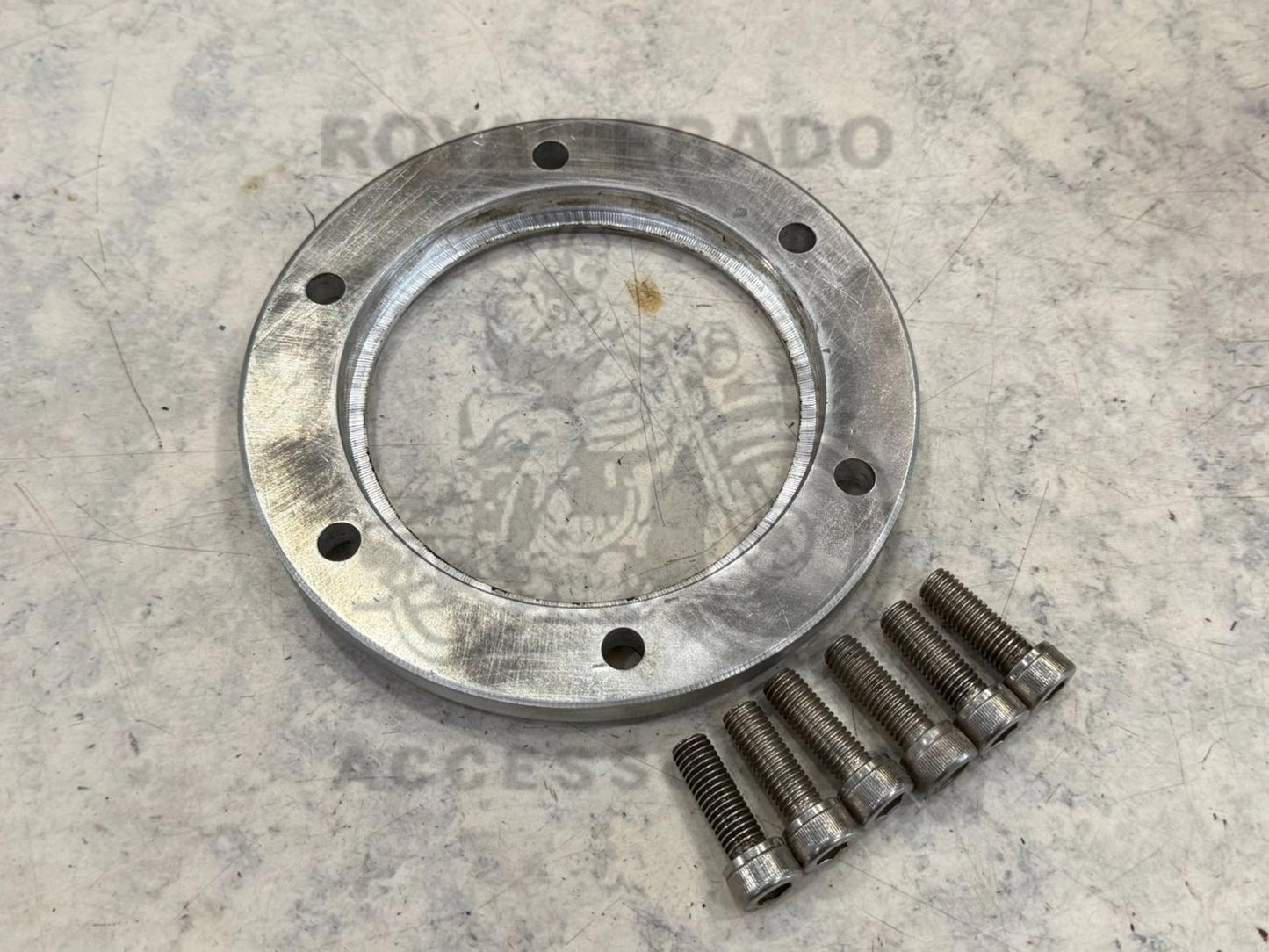 Royal Enfield Classic Double Disc & Thunderbird Sprocket Extender Bracket Coupling To Install Broad Tyre 140 To 150 Number For Harley Style Bobber Chopper Look