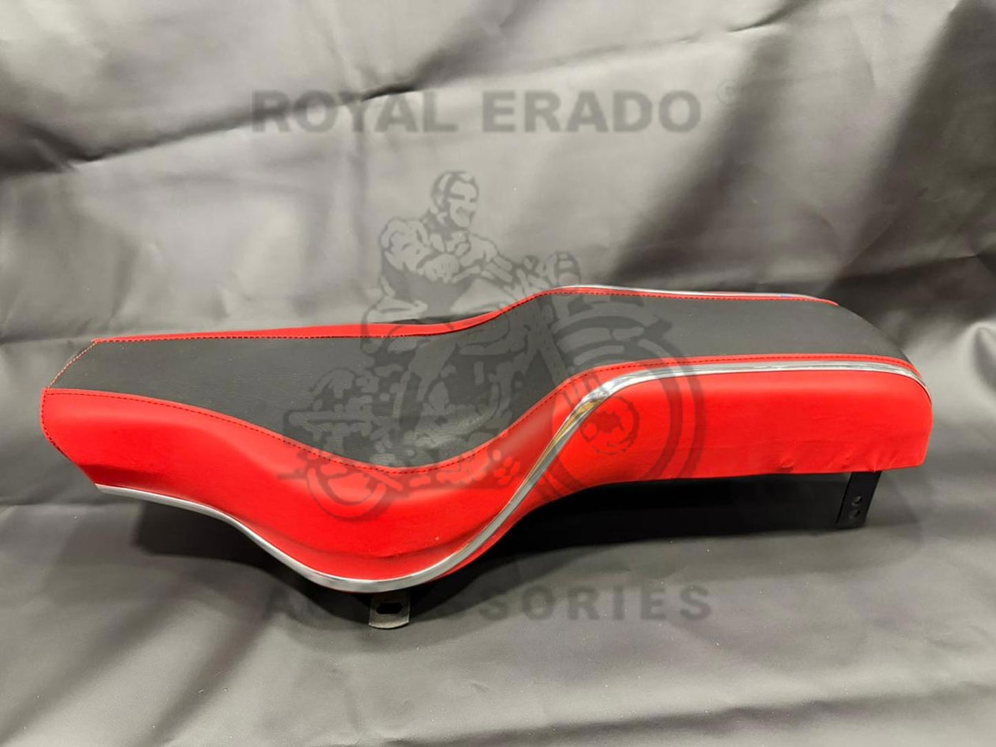 Royal Enfield Red & Black Comfortable Seat For Classic Electra Electra Standard Vintage G2 1962 Old Model Bullet 350