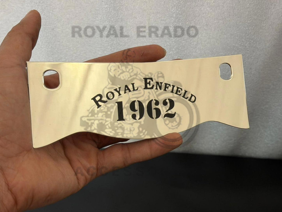 Vintage G2 1962 Old Model Standard Bullet 350 Royal Enfield 1962 Written Crown Plate Number Plate