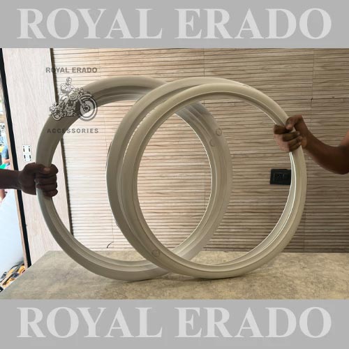 White Wall For Royal Enfield Electra Standard Vintage G2 1962 Old Model Vullet 350 Front 19" And Rear 19" (4 Pieces)