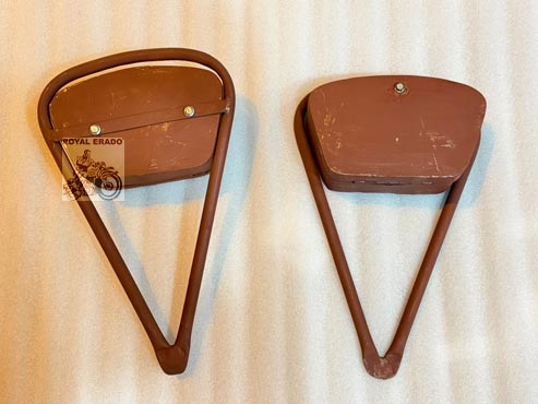 Vintage 1962 Old G2 Style Rear Stay Toolbox For Royal Enfield Classic Electra Standard