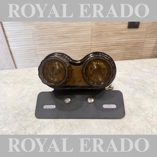 Universal Motorcycle Tail Light With Indicator For Harley Davidson Royal Enfield Avenger Hero Splendor , Jawa , Triumph , Ktm , Yezdi , Super Meter 650 Meteor 350 Hunter 350