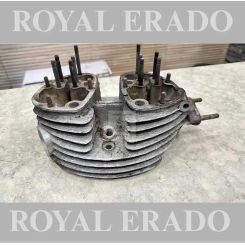 Royal Enfield cast iron gone Standard vintage g2 1962 old model bullet double boar head for double silencer both side exhaust.