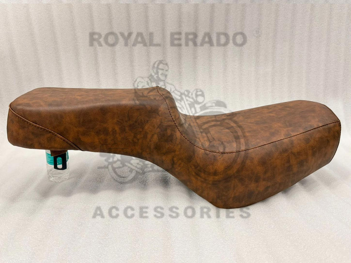 Rustic brown colour, comfortable seat for Royal Enfield Classic Electra Standard Vintage G2 1962 old model Bullet 350