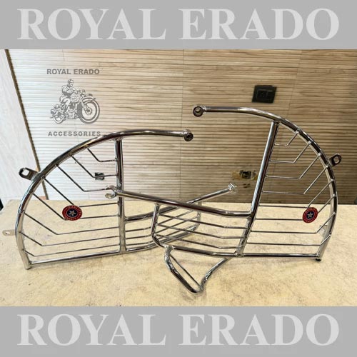 Rear Stay Saree Guard, Left Hand And Right Hand For Royal Enfield Old Model Vintage G2 1962 Model Mudguard And Electra ( Can Be Fitted In Classic With Minor Alterations )
