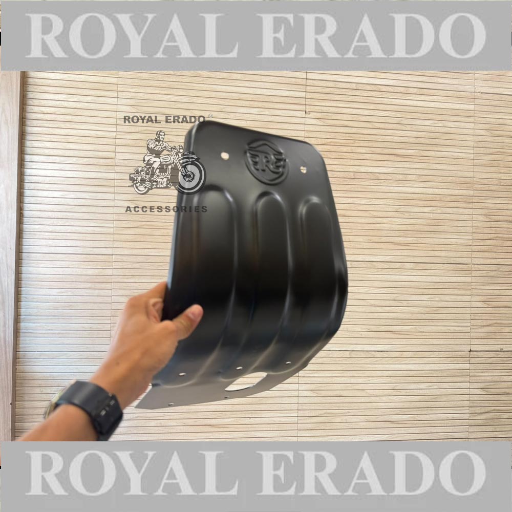 Royal Enfield Reborn Classic , New Standard Battalion , Meteor 350 Aluminium Sump Guard In Black