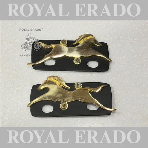 Brass Horse Logo For Royal Enfield Classic Electra Standard Seat Vintage G2 1962 Old Model Bullet 350