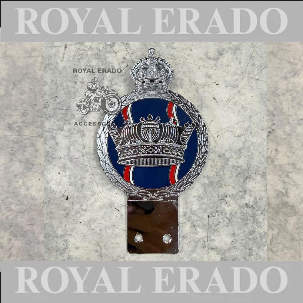 Royal Enfield King Crown Monogram England Badge Logo For Vintage G2 1962 Old Model Bullet 350 Classic Electra Standard Reborn Classic Battalion