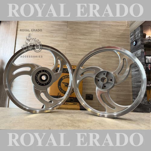 Raceby Kingway 3-spoke 3s 3 Open Silver Chrome Alloy Wheel For Standard Abs And Electra (Front 19” Disc And Rear 19” Drum)