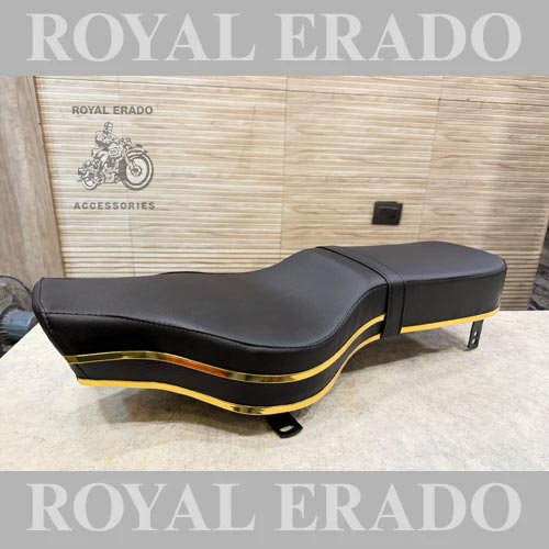 Royal Enfield Brass Golden Colour Plastic Beading Seat For Reborn Classic Electra And New Standard, Vintage G2 1962 Old-model Bullet 350