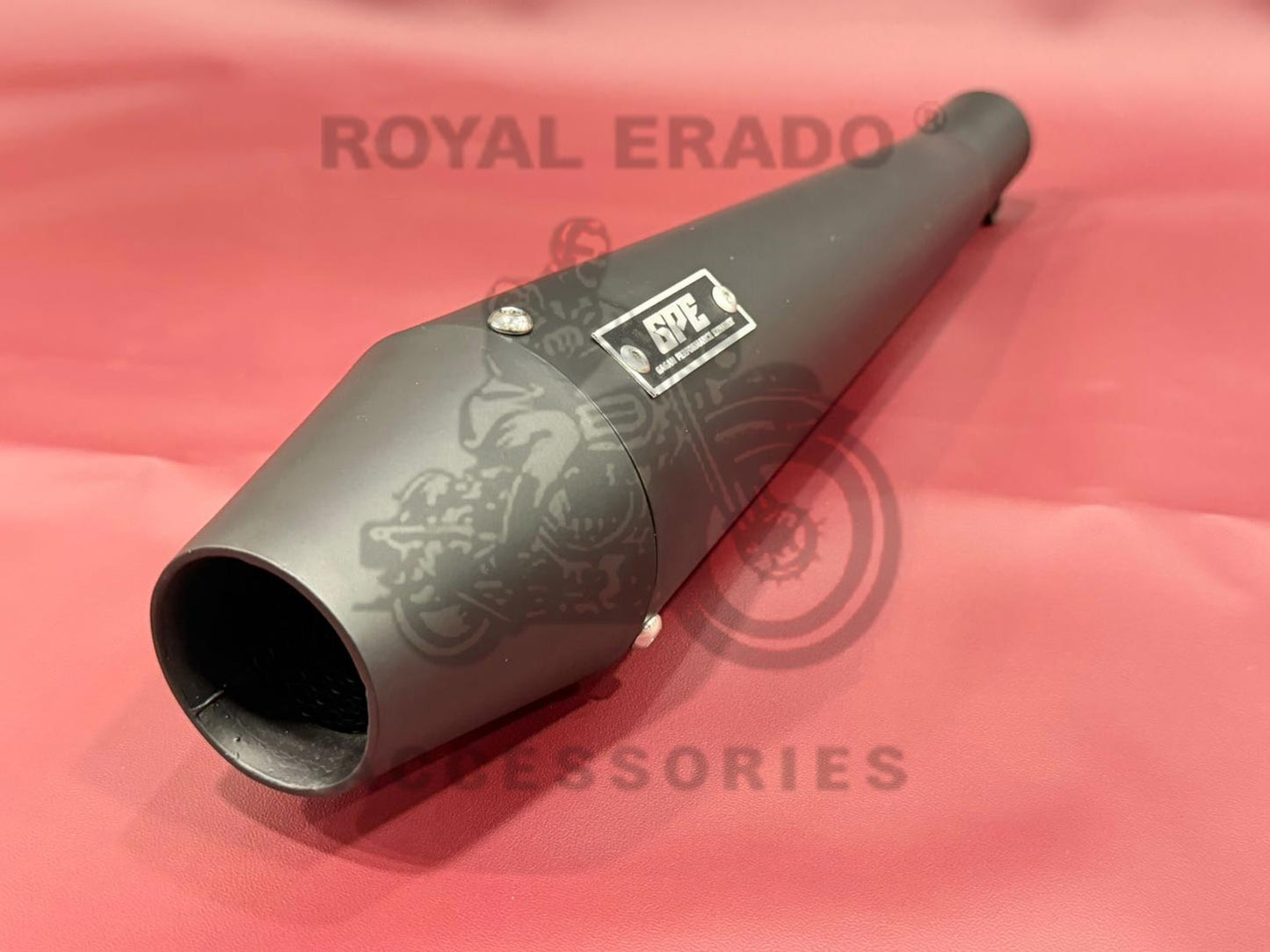 Harley Bobber Style Exhaust Silencer With BASE Sound For Royal Enfield Classic Electra Standard Reborn Classic Battalion Standard