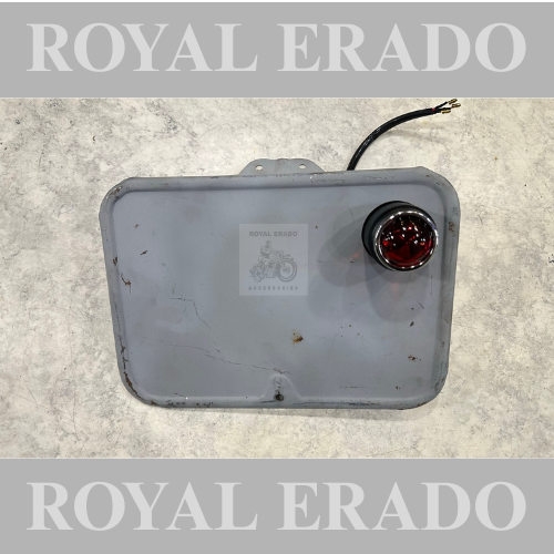 Royal wnfield vintage g2 1962 old model bullet standard number plate assembly with tail light